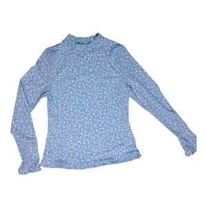 Lands' End Kids Aqua Floral One Piece